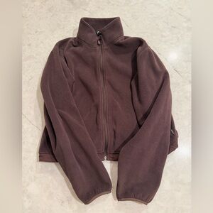TNA Brown Zip-Up Sweatshirt